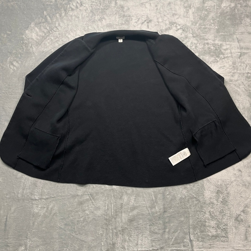 J.Crew Sweater Blazer Women M Black Re-Imagined Cotton Knit BF227 FA23 - Picture 5 of 15